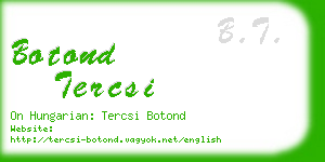 botond tercsi business card